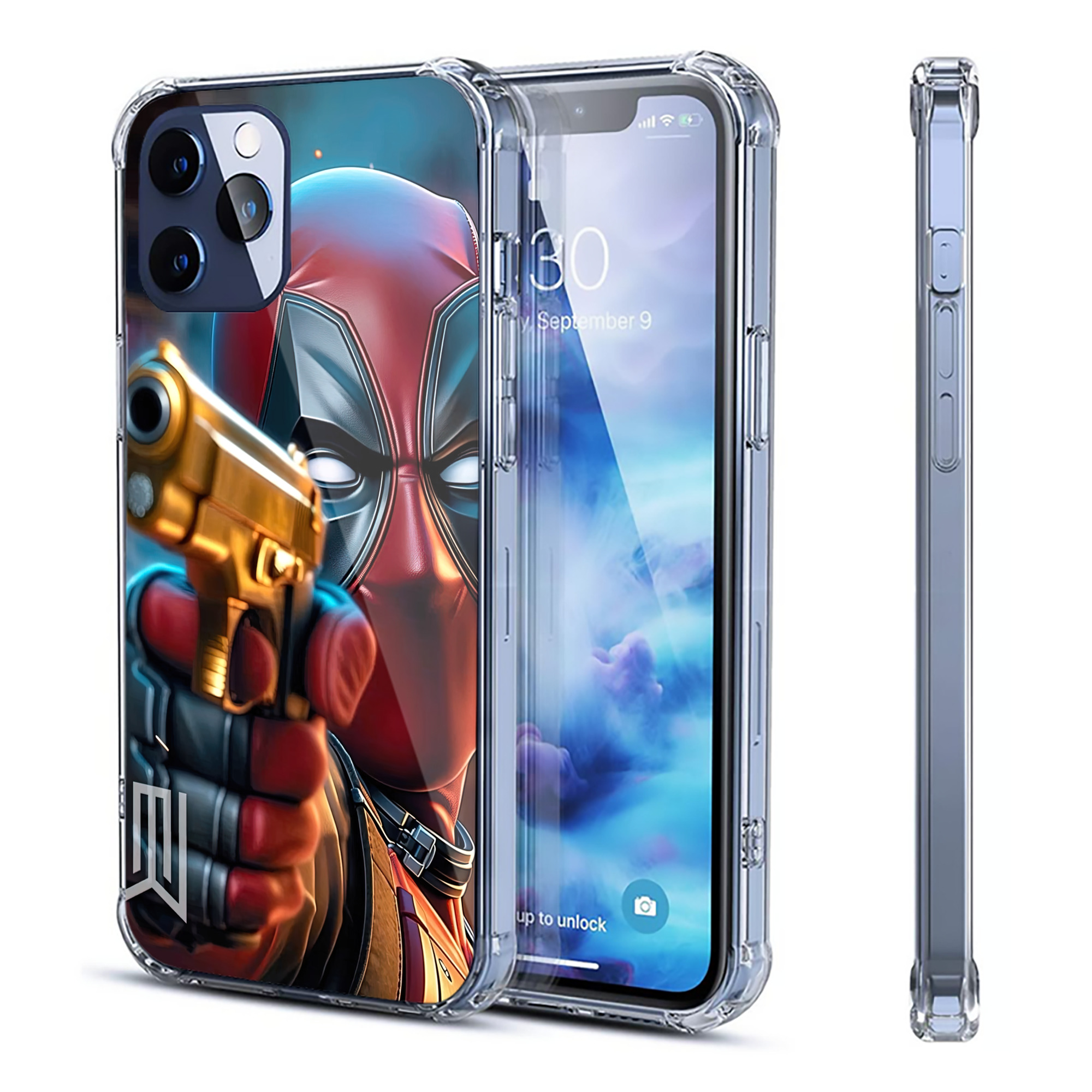 （画像用） Deadpool デッドプール 【iPhone 12シリーズ対応】透明スマホケース（クリアソフトケース）